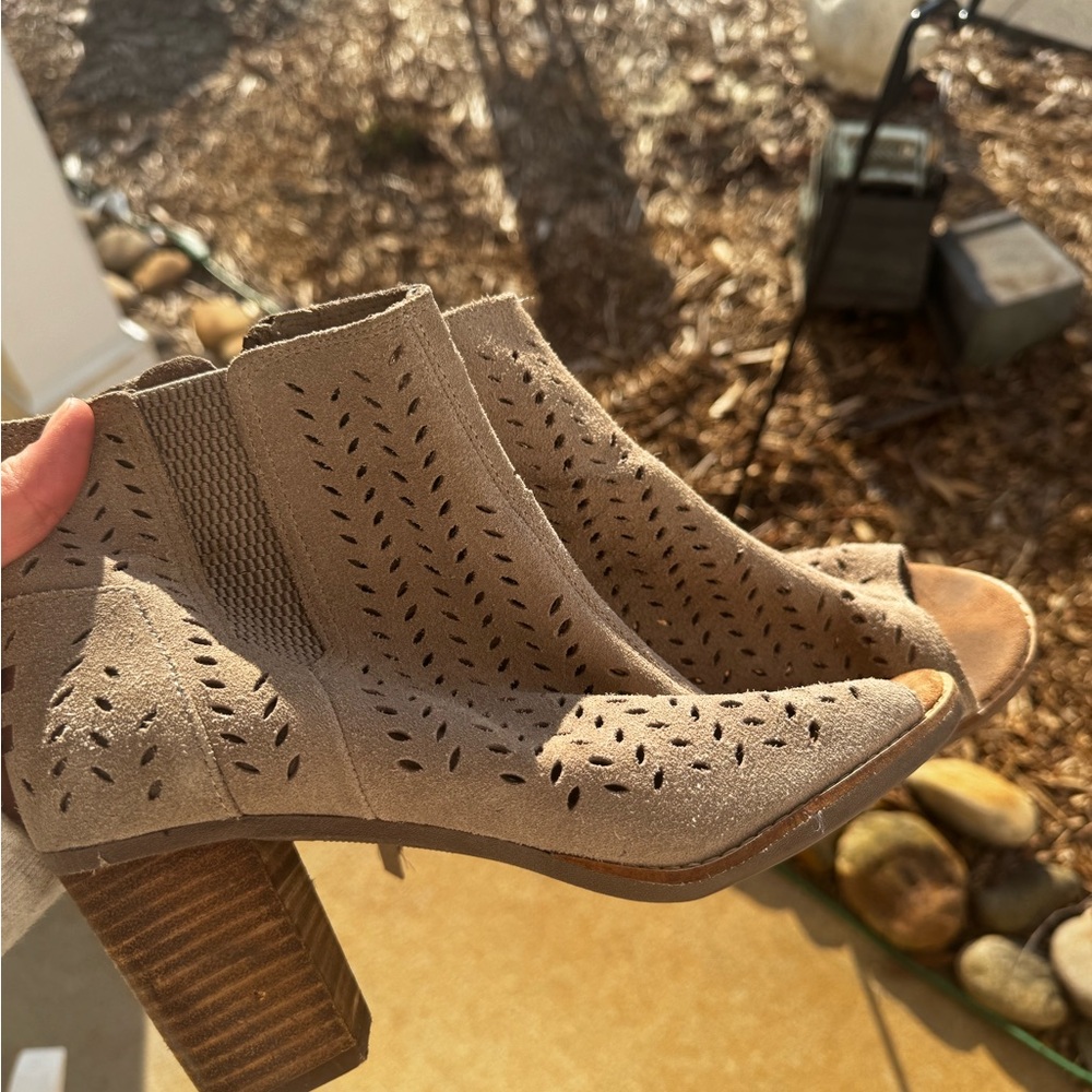TOMS Open Toe Heel Boot